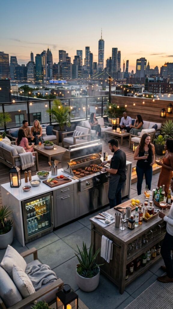 10. Install a Compact Outdoor Kitchen or Bar