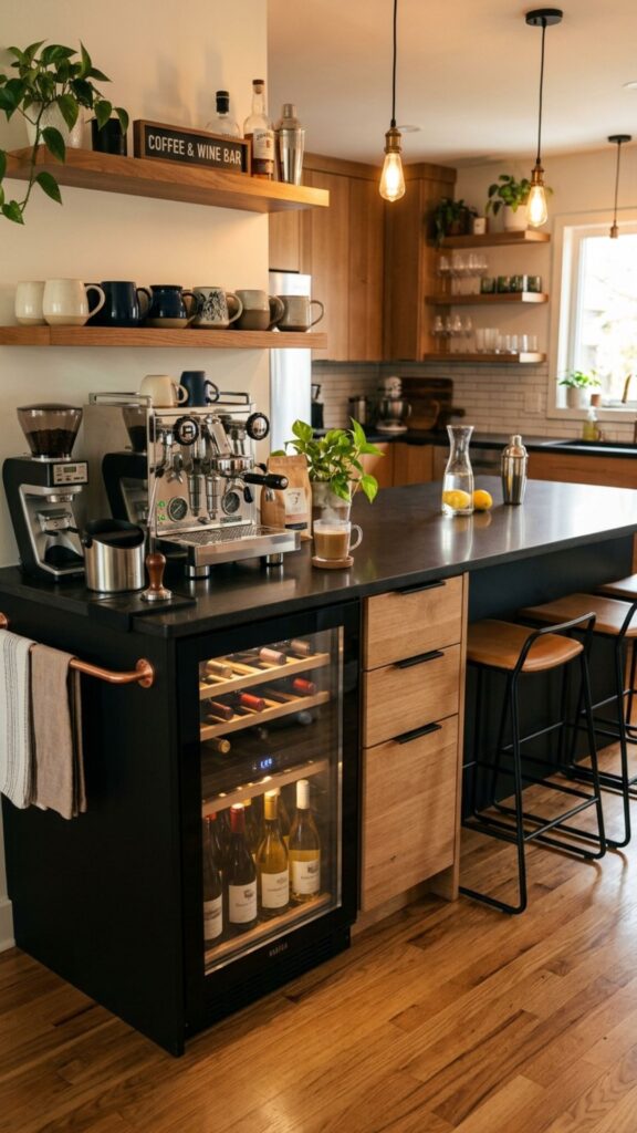 10. Island Doubling as a Coffee and Beverage Bar