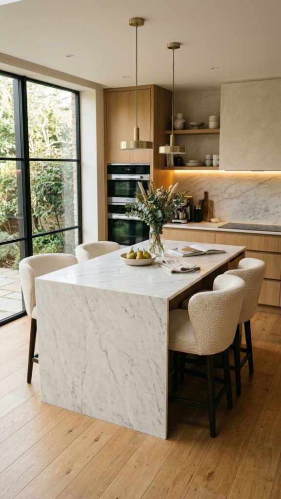 10. Matte Black Stools for Modern Drama