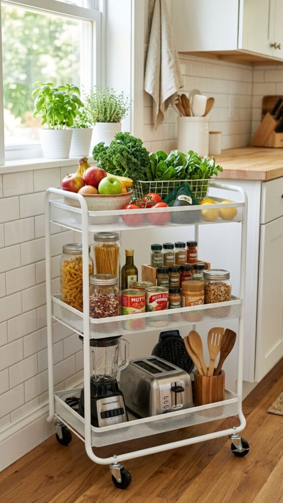 10. Multi-Tier Cart for Maximum Storage