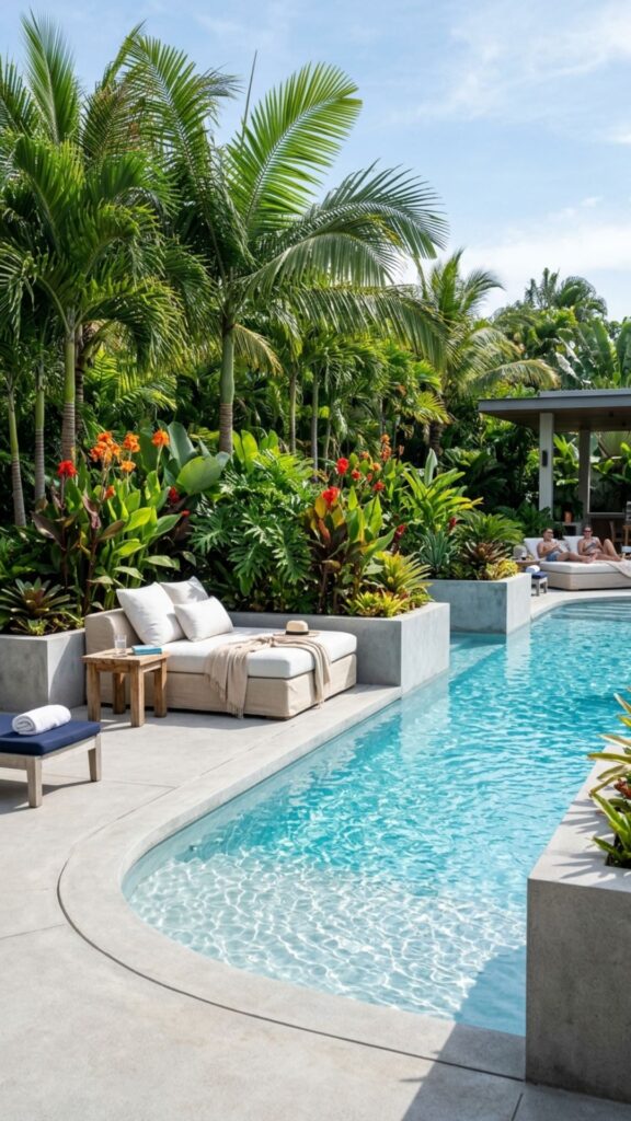 10. Poolside Planters