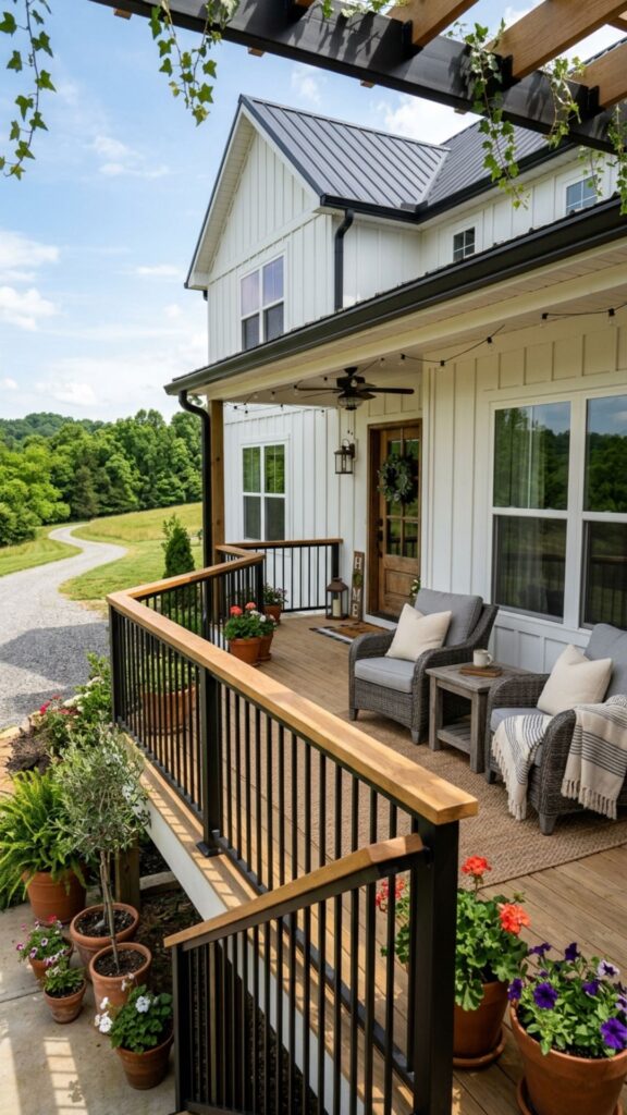 10. Rustic Porch Railings