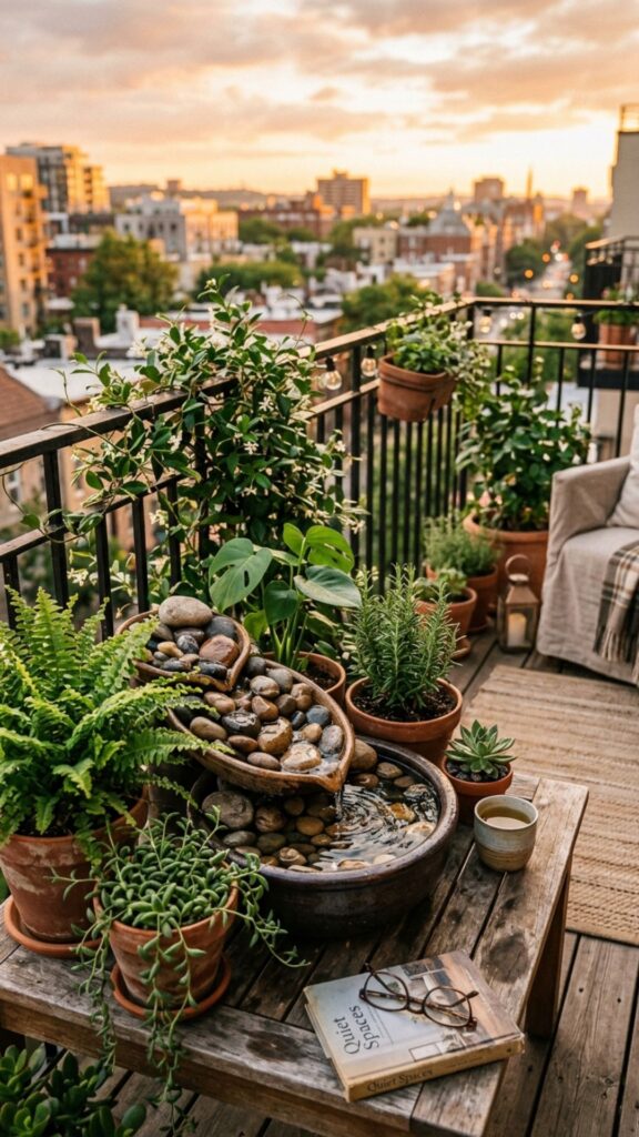 10. Set Up a Compact Water Feature