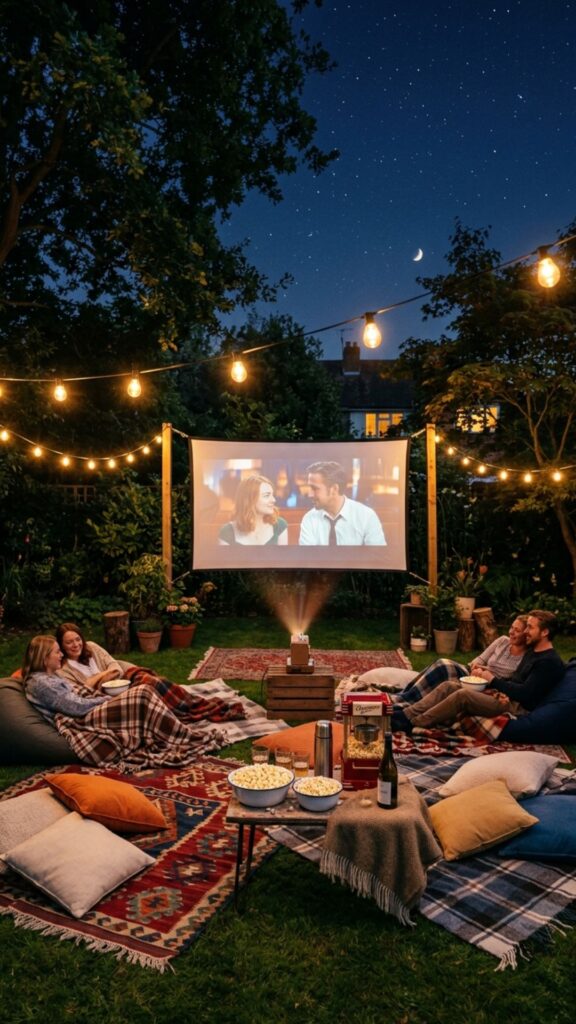 10. Set Up an Outdoor Movie Screen