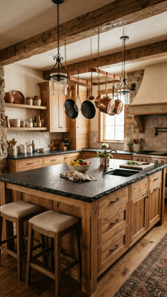 10. Textured Leathered Black Granite