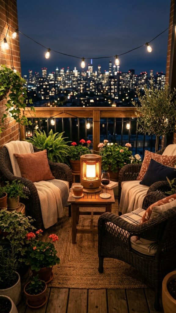 10. Use a Fire Pit or Tabletop Heater