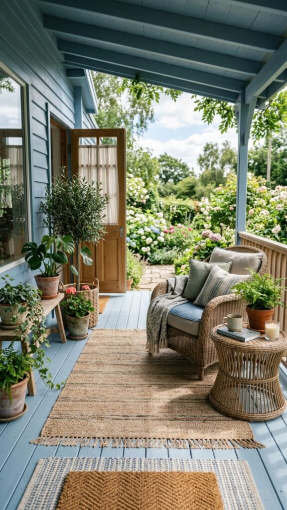 10. Woven Textures With a Natural Rug