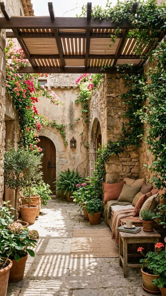 11. Courtyard With Windbreak Walls