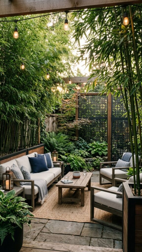 11. Create Privacy With Plants or Screens