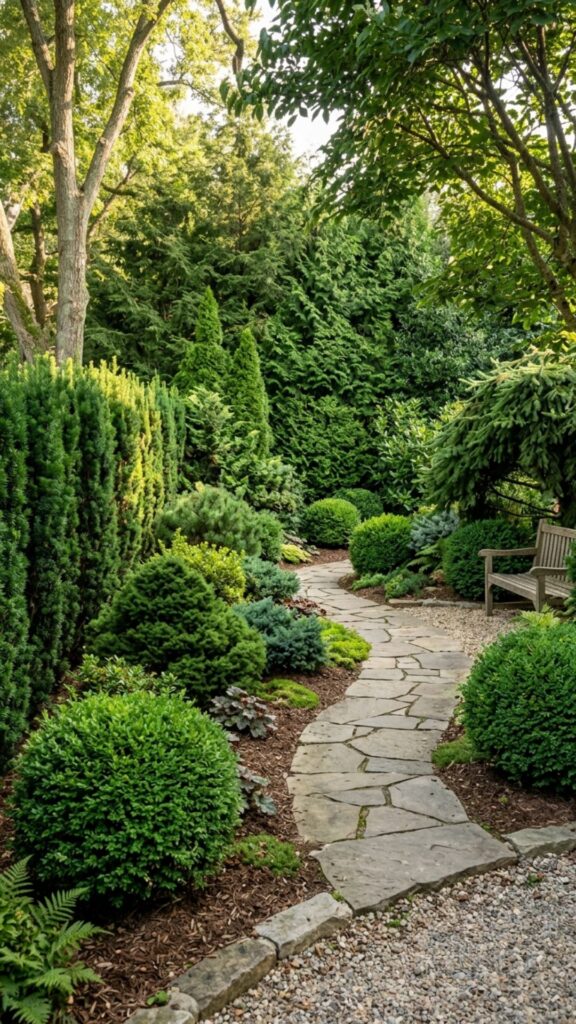 11. Design With Evergreen Shrubs