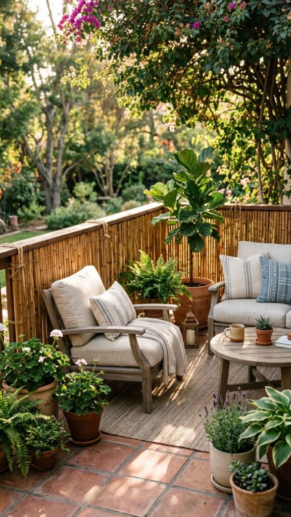 11. Hang Bamboo or Reed Fencing