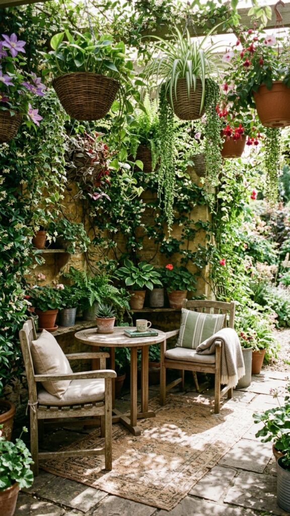 11. Hanging Planters and Cascading Vines
