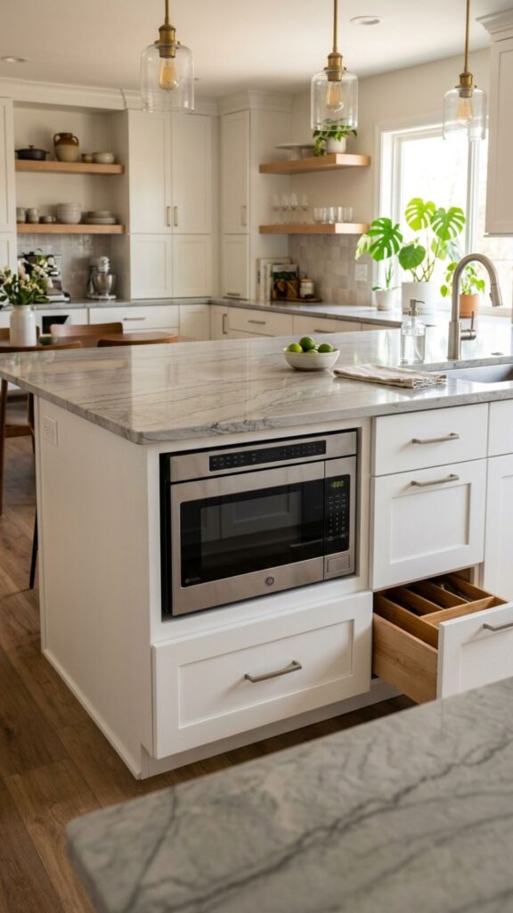 11. Microwave Cabinet Nook