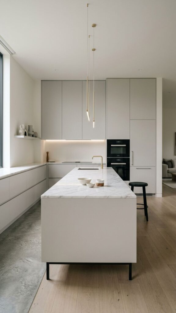 11. Minimalist Marble for a Sleek Look