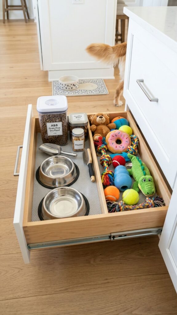11. Pet Supply Drawer