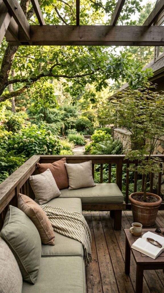 11. Turn a Corner of the Deck Into a Nook