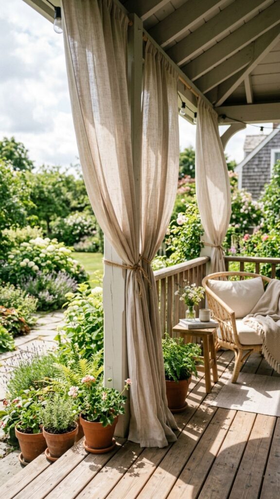 12. Add Curtains or Outdoor Drapes