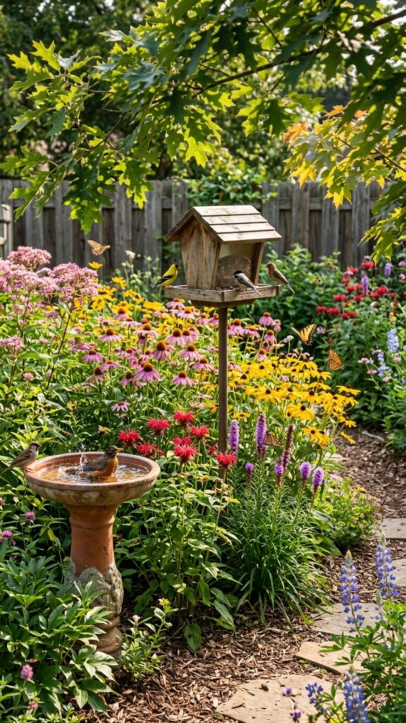 12. Add a Bird and Butterfly Garden
