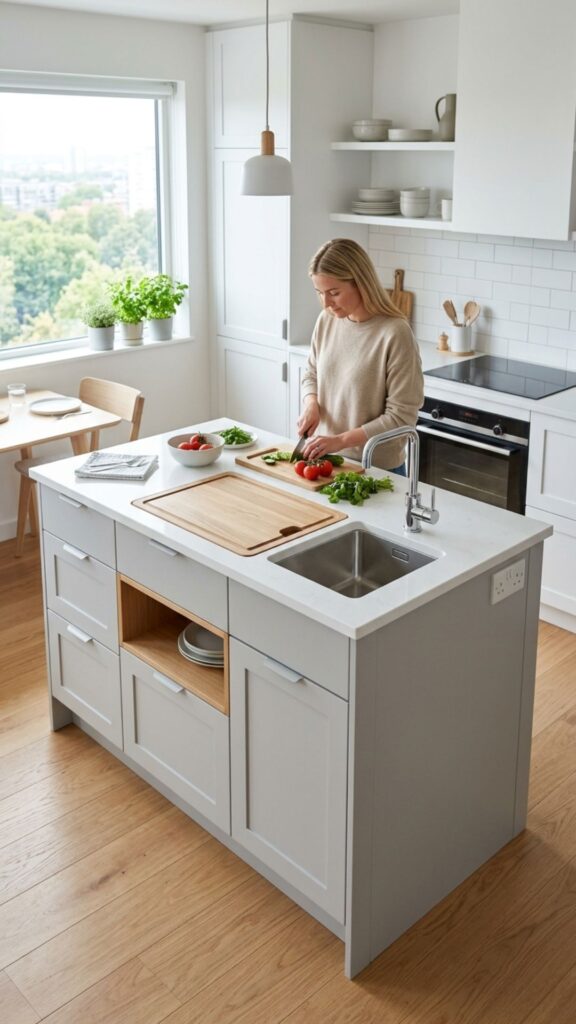 12. Compact Island with a Sink