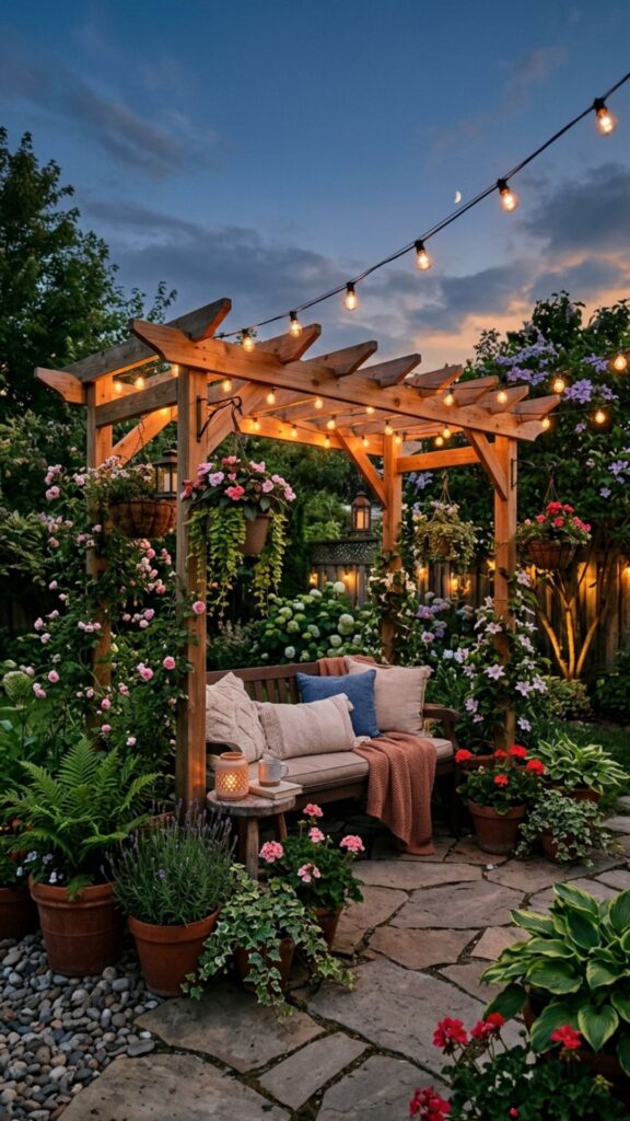 12. Corner Nook Pergola