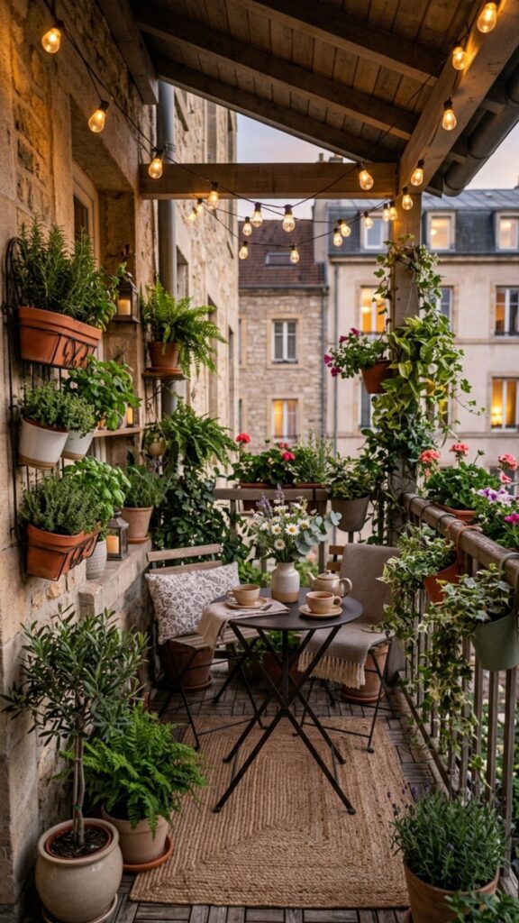 12. Covered Balcony With Vertical Garden