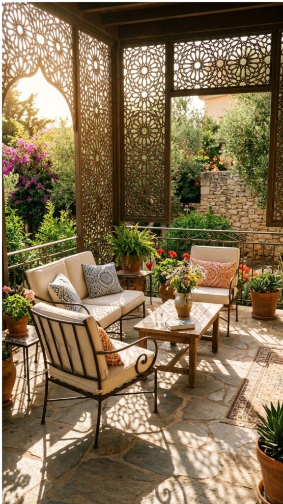 12. Decorative Screen Panels with Cutout Designs