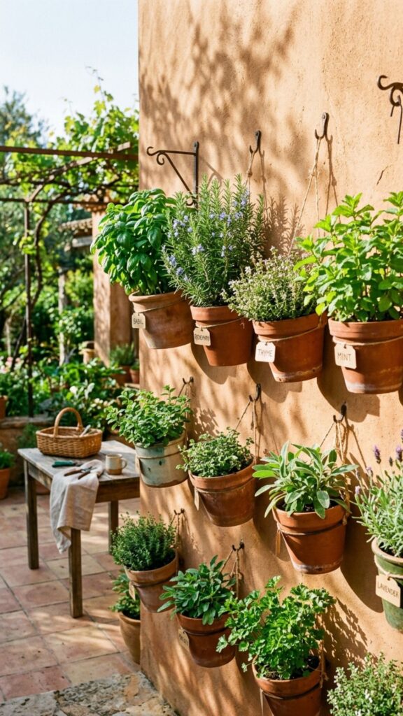 12. Grow a Vertical Herb Wall