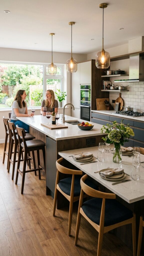 12. Industrial-Chic Metal Stools
