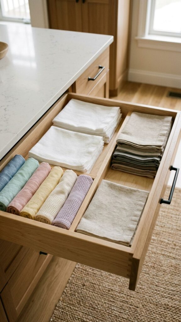 12. Linen and Towel Drawer