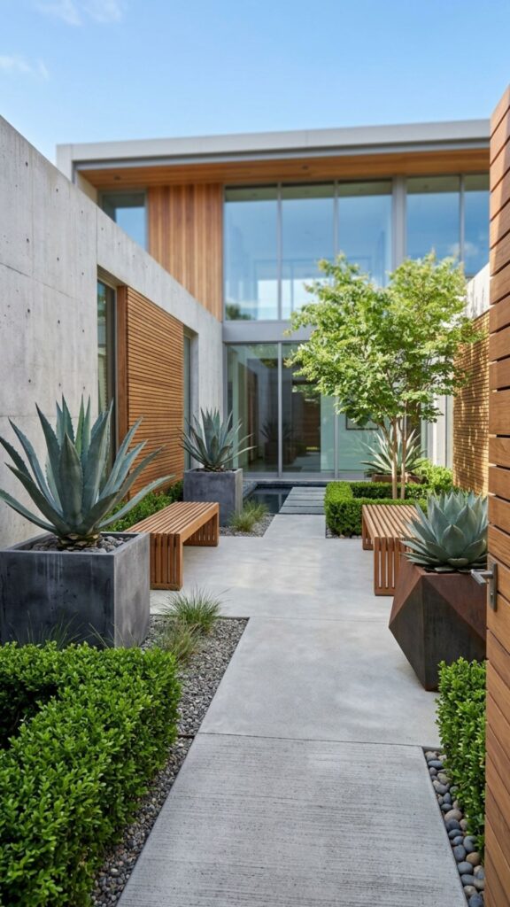 12. Modern Minimalist Courtyard