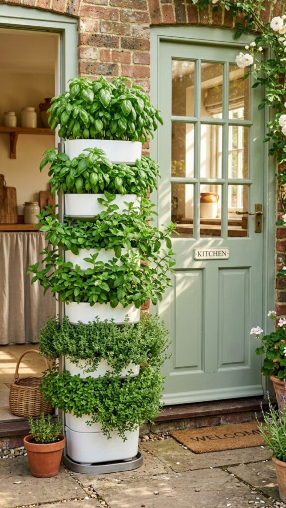 12. Set Up a Vertical Herb Garden