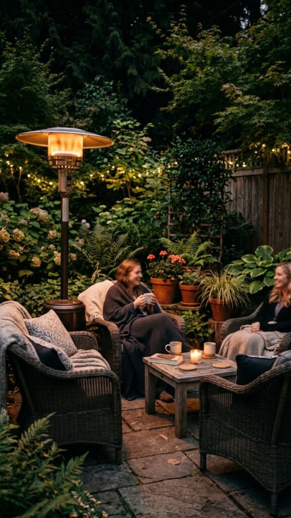 12. Use a Patio Heat Lamp