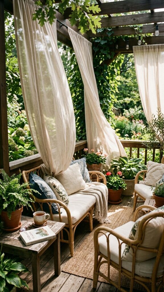 13. Add Curtains or Privacy Screens