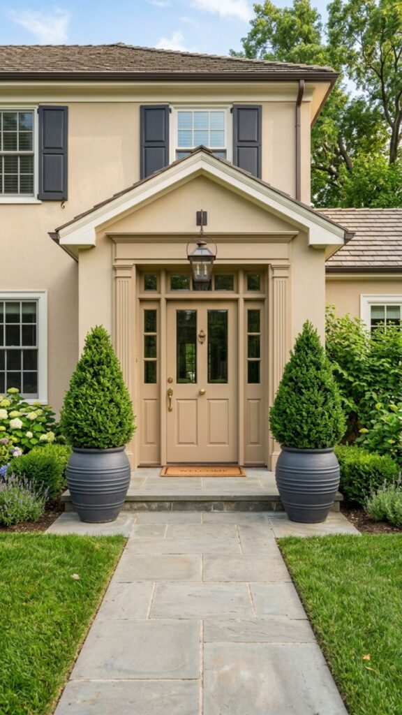 13. Add Symmetry with Matching Planters