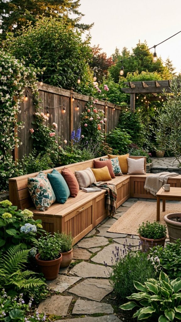 13. Build Built-In Bench Seating