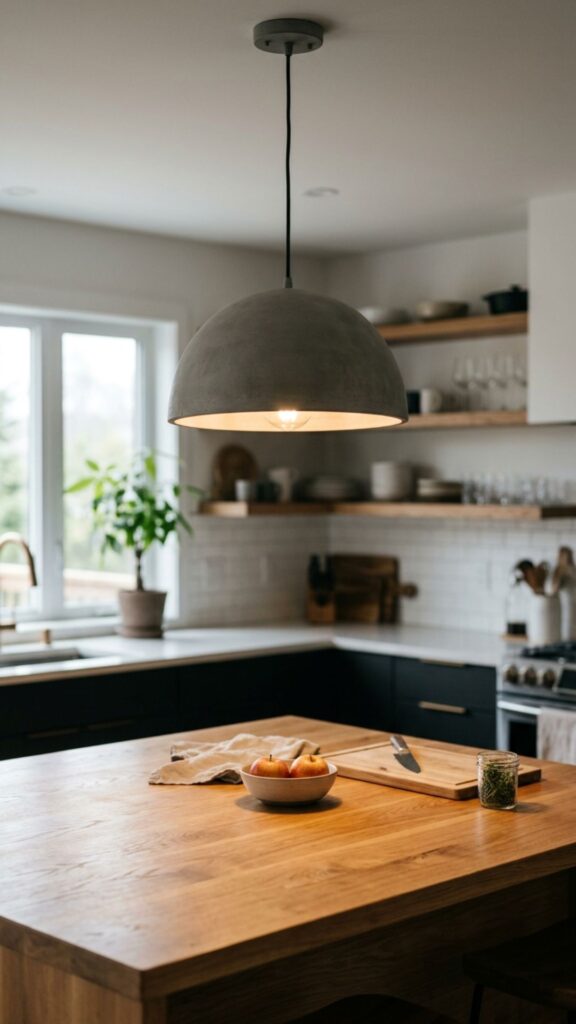 13. Concrete Pendant Lamps