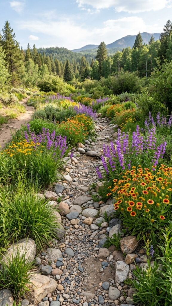 13. Design a Dry Streambed With Native Plantings
