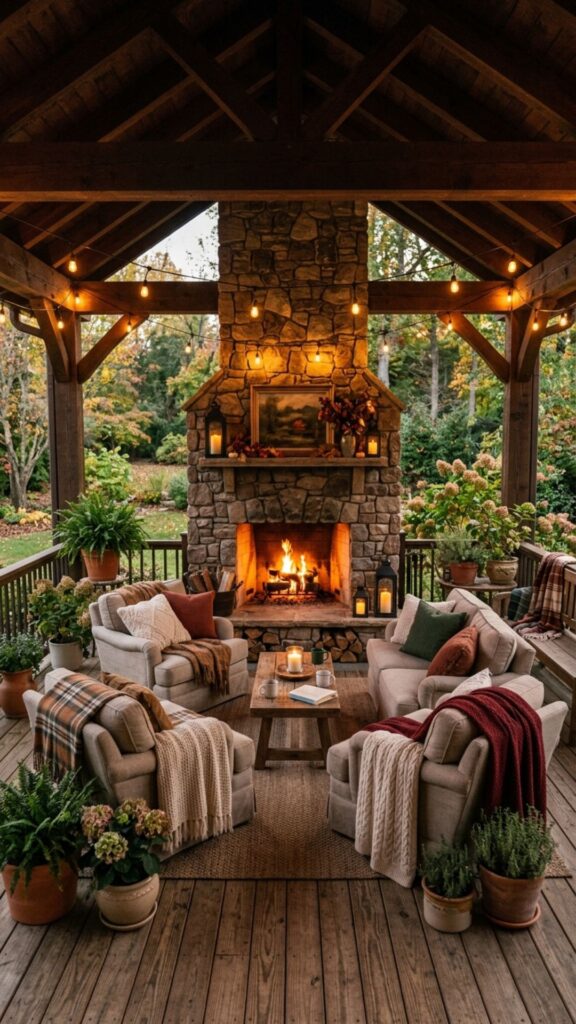 13. Fireplace or Fire Feature Porch