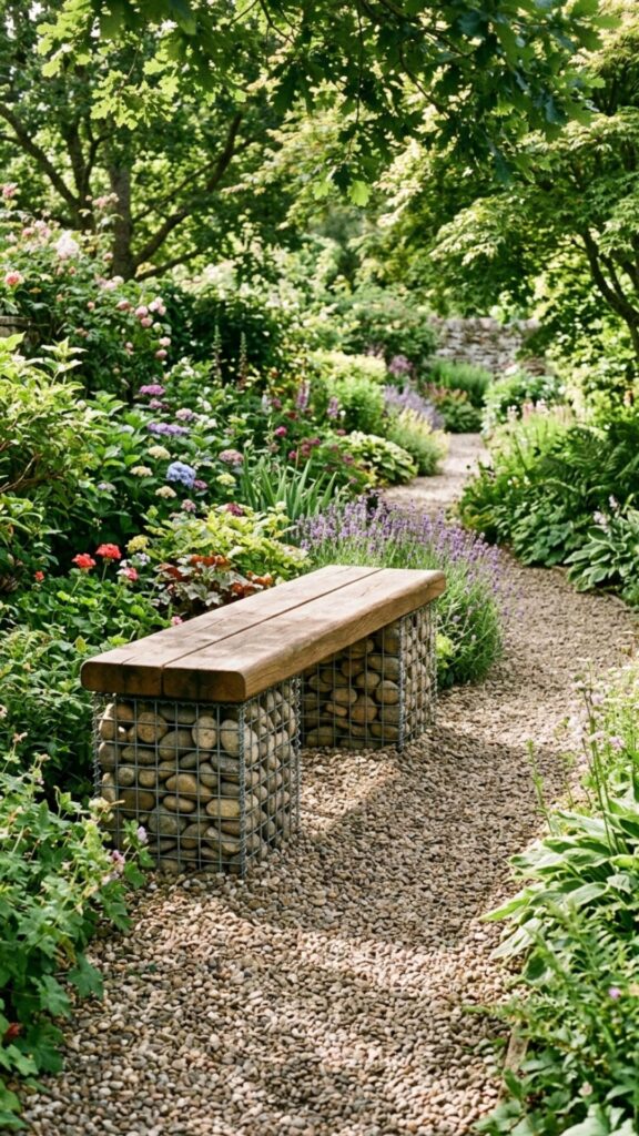 13. Gabion Basket Benches