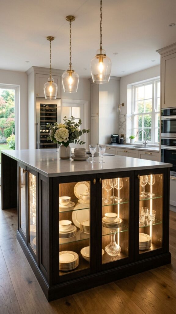 13. Glass-Front Display Cabinets
