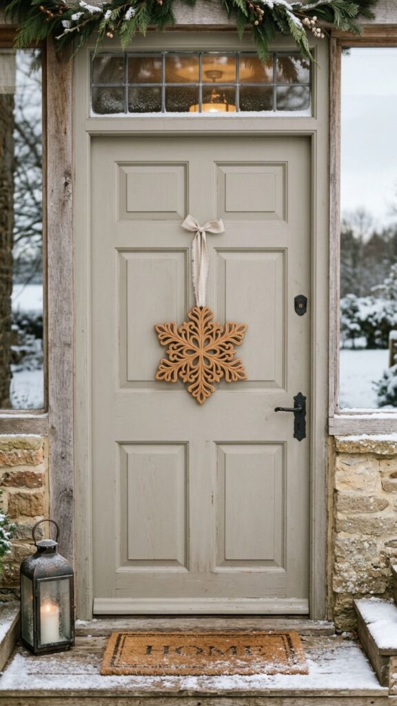 13. Hang a Simple Snowflake or Star Accent