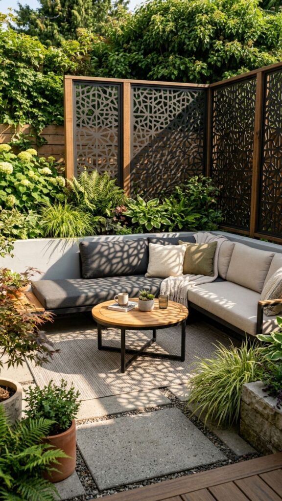 13. Hang a Slatted Privacy Screen Panel