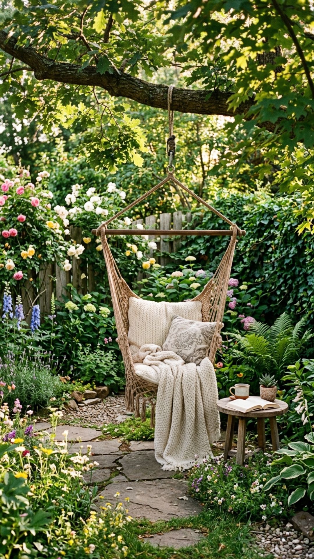13. Hang a Space-Saving Hammock or Swing