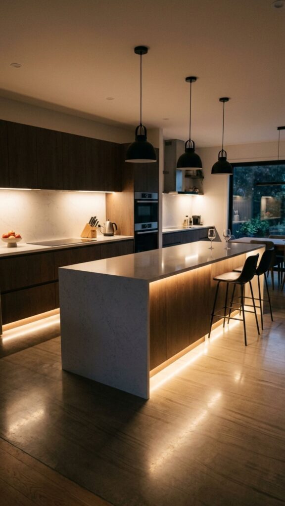 13. Highlight with Under-Cabinet Lighting