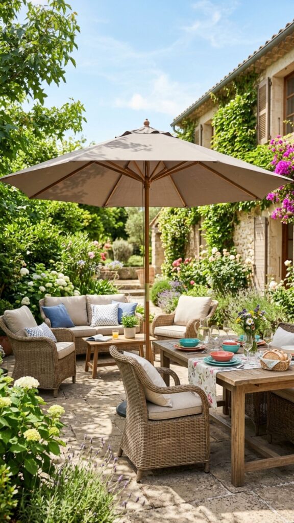 13. Install a Shade Umbrella Over Key Zones