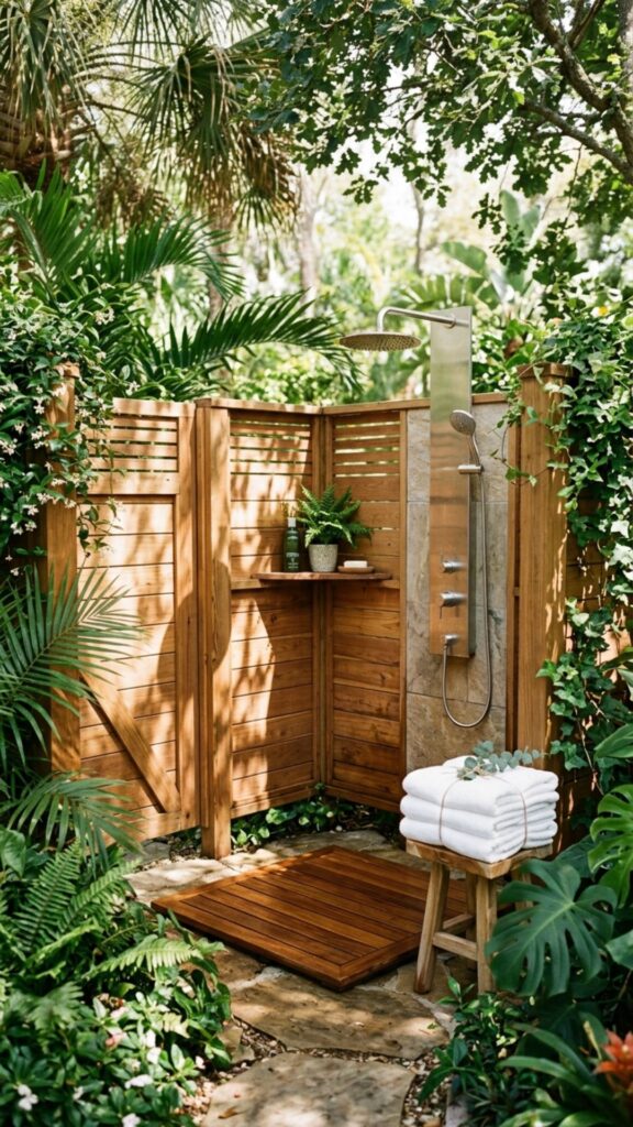13. Install an Outdoor Shower