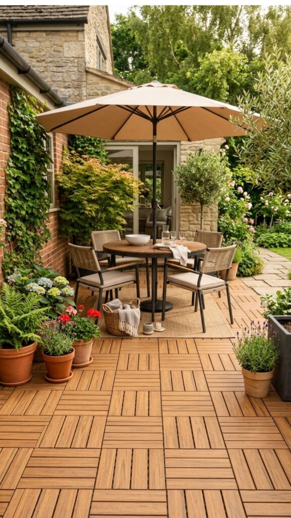 13. Lay Down Interlocking Deck Tiles