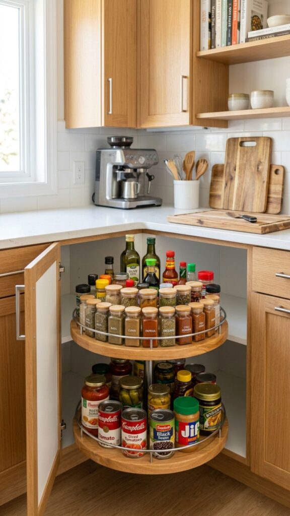 13. Maximize Corner Storage With a Lazy Susan