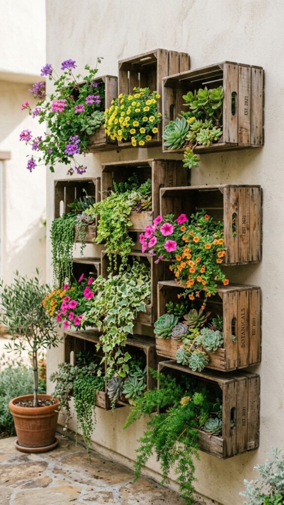 13. Repurpose Old Wooden Crates