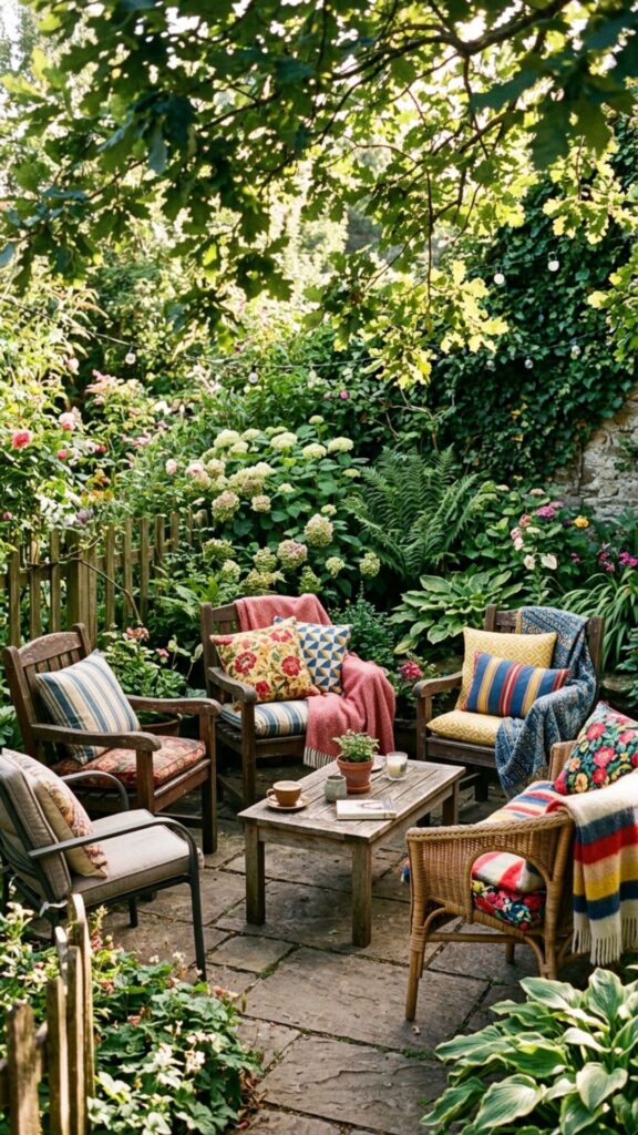 13. Style With Outdoor Cushions and Throws